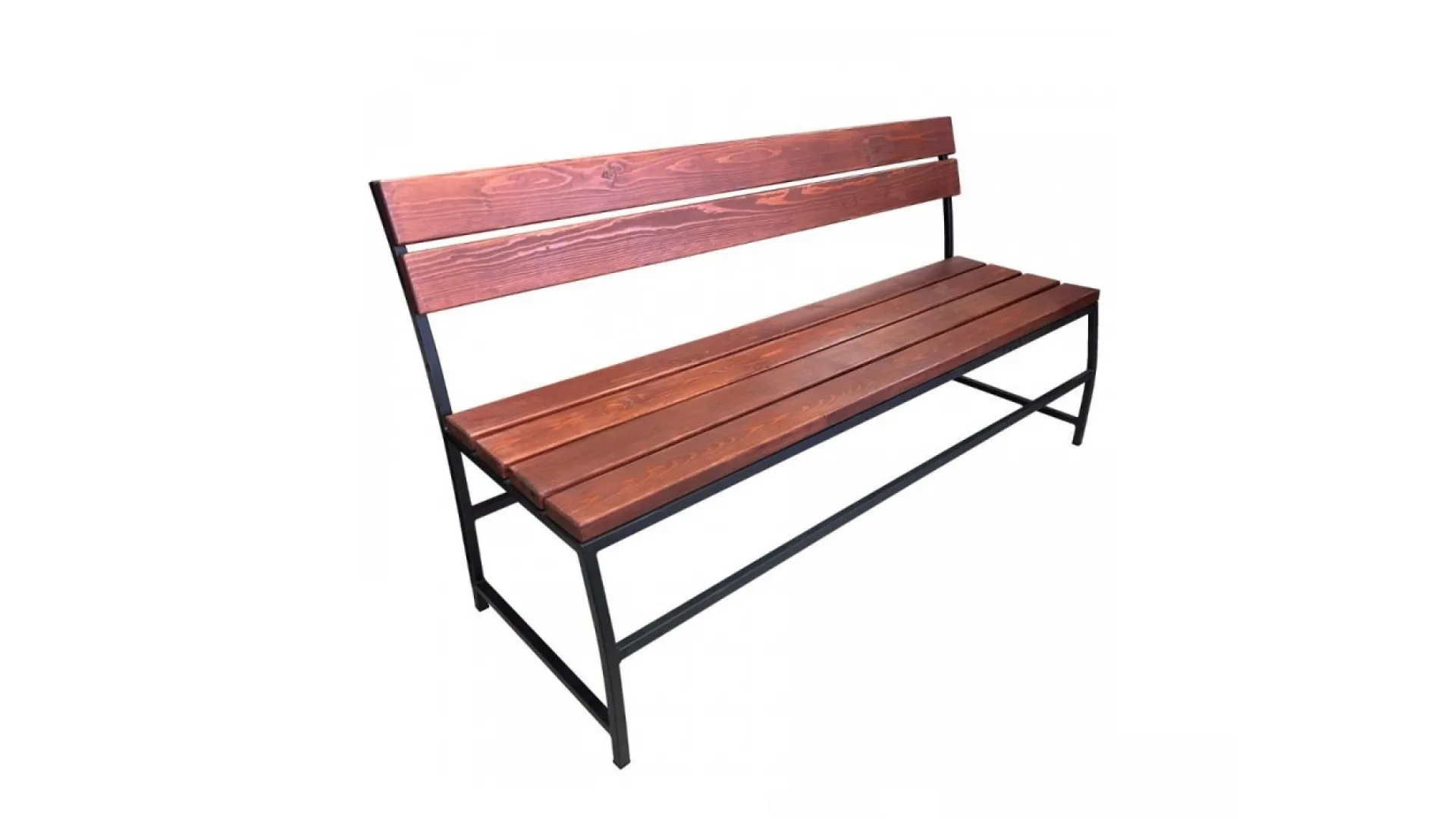 Скамейка шезлонг Сезонный - 8 уличная 3000х1650х780 мм со спинкой дерево